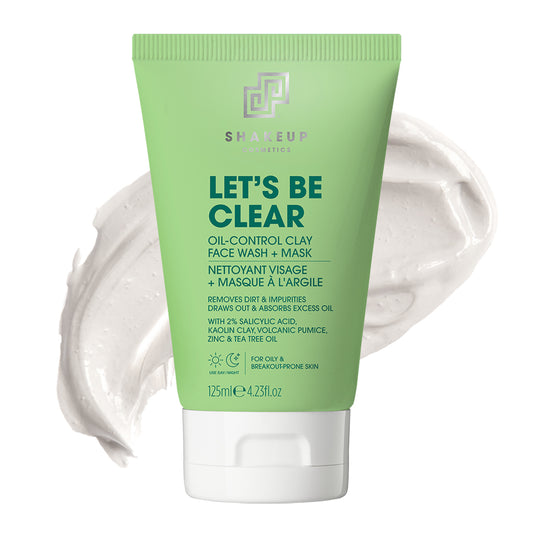 LET’S BE CLEAR: OIL-CONTROL CLAY FACE WASH + MASK 125 ml