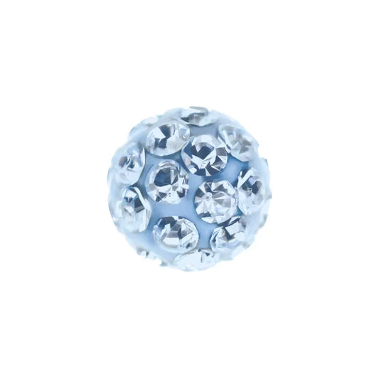 STUDEX Earring 208 (pair) - Fireball Aquamarine 4.5mm Surgical Stainless Stell