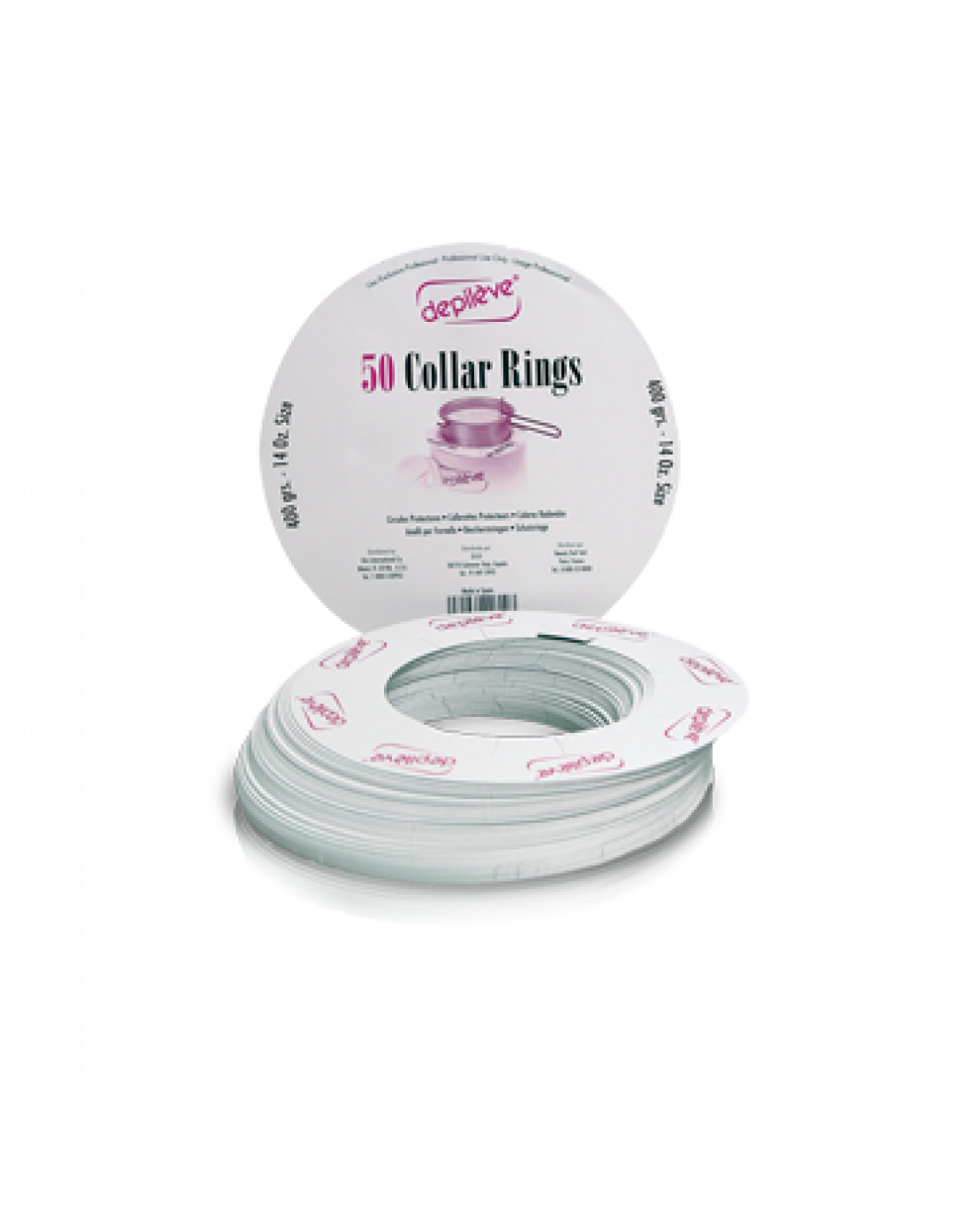 DEPILEVE Collar Rings 50gab./400g для банок / Кольца бумажные для нагревателя воска