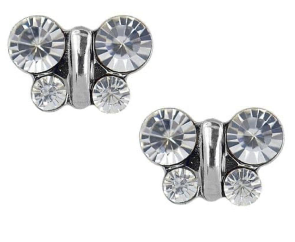 STUDEX Sensitive Earrings S2004WSTX butterfly apr crystal