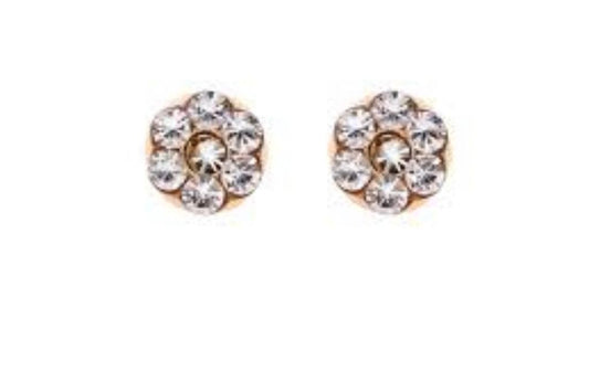STUDEX Earring 187 (pair) - KIDS DAISY AB Crystal 3mm Surgical Stainless Steel
