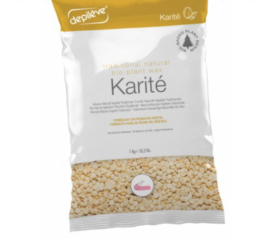 DEPILEVE Traditional bio-plant wax KARITE 1kg granulas
