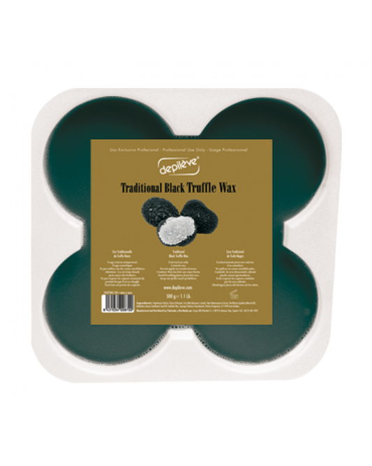 DEPILEVE Traditional Black TrufflenWax/ Melno trifeļu vasks 1kg (2x500g)